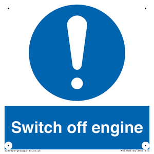 Switch off engine